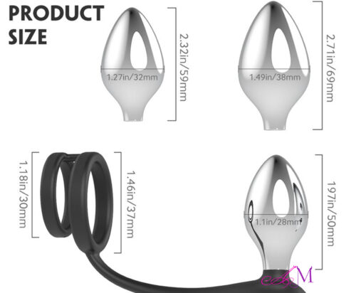 Bensons Set 3 Plug Anal Intercambiable