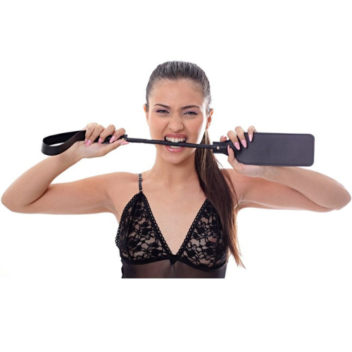 Fusta Grande 60Cm - Eco-Cuero Negro