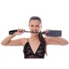 Fusta Grande 60Cm - Eco-Cuero Negro