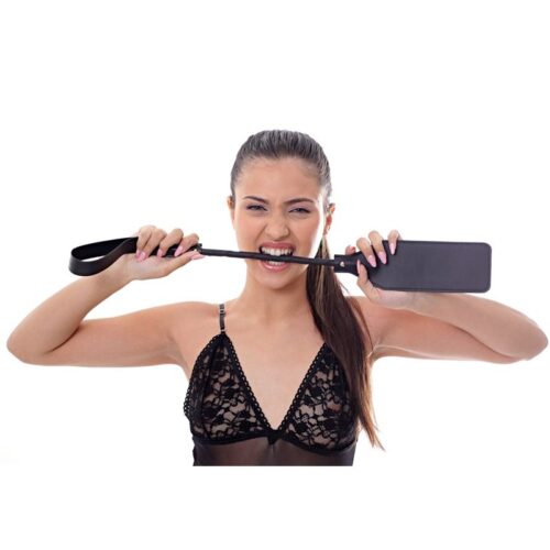 Fusta Grande 60Cm - Eco-Cuero Negro