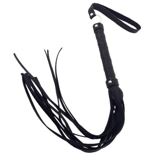 Latigo Labrado - Largo 80Cm - Mango 2,5Cm Diametro - Eco-Cuero