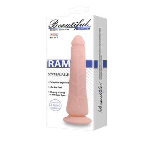 Consolador Vertebrado Con Sopapa 20Cm X 3,7Cm
