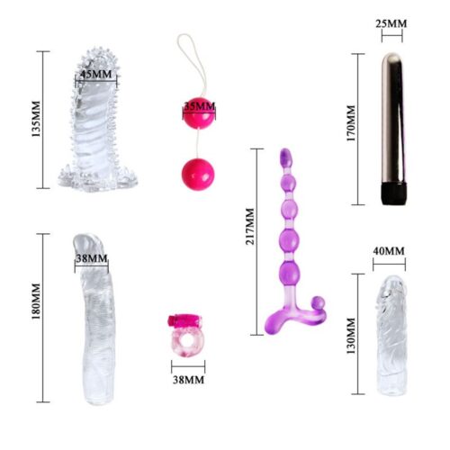 Kit Vibrador Consolador Kegel Funda