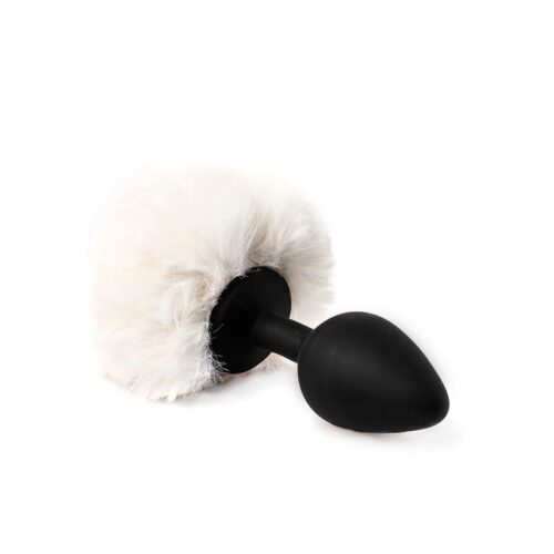Plug Anal Silicona Cola Conejo Pompón Medium