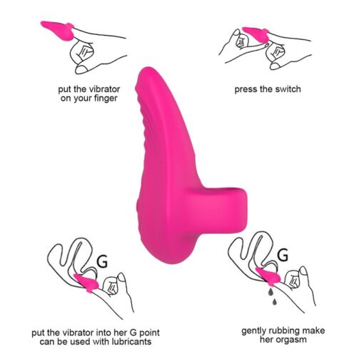 Vibrador Finger Dedo - 7Cm X 4Cm - Silicona